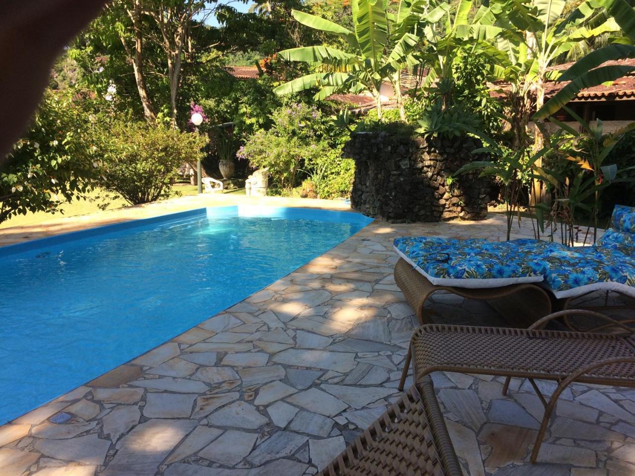 Villa Casa Colonial Terrea No Saco Da Capela Em Ilhabela Exterior foto
